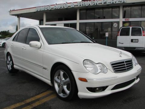 Alabaster White 2006 Mercedes-Benz C 230 Sport