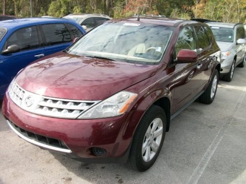 Merlot Pearl 2007 Nissan Murano S AWD