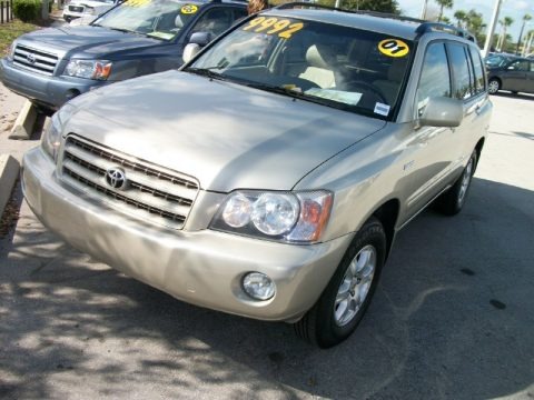 Vintage Gold Metallic 2001 Toyota Highlander V6 Vintage Gold Metallic 2001 Toyota Highlander V6