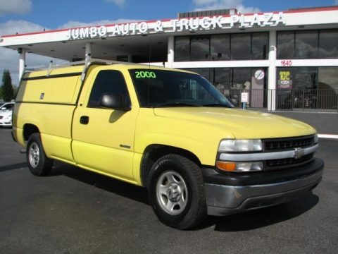 Fleet Yellow 2000 Chevrolet Silverado 1500 Regular Cab