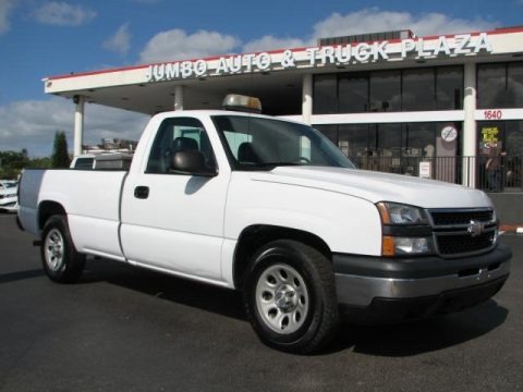 Summit White 2006 Chevrolet Silverado 1500 Work Truck Regular Cab