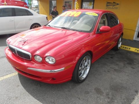 Phoenix Red 2003 Jaguar X-Type 2.5
