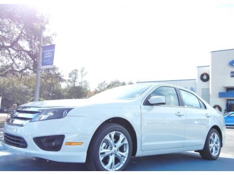 White Platinum Tri-Coat 2012 Ford Fusion SE
