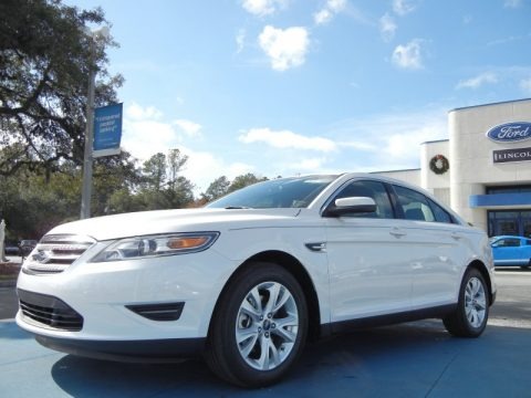 White Platinum Tri-Coat 2012 Ford Taurus SEL