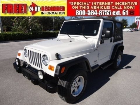 Stone White 2005 Jeep Wrangler Sport 4x4 Stone White 2005 Jeep Wrangler Sport 4x4