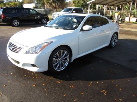 Ivory Pearl White 2008 Infiniti G 37 S Sport Coupe