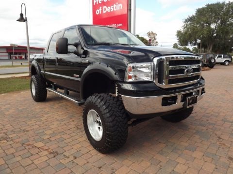 Black 2006 Ford F250 Super Duty Lariat Crew Cab 4x4 Black 2006 Ford F250 Super Duty Lariat Crew Cab 4x4