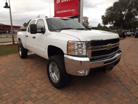 Summit White 2009 Chevrolet Silverado 2500HD LT Crew Cab 4x4 Summit White 2009 Chevrolet Silverado 2500HD LT Crew Cab 4x4