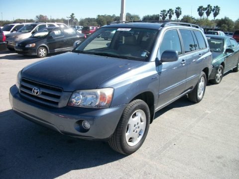 Bluestone Metallic 2004 Toyota Highlander Limited V6 4WD Bluestone Metallic 2004 Toyota Highlander Limited V6 4WD