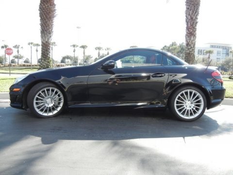 Black 2009 Mercedes-Benz SLK 350 Roadster Black 2009 Mercedes-Benz SLK 350 Roadster