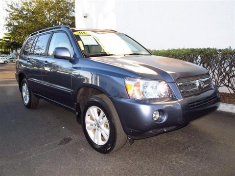 Bluestone Metallic 2007 Toyota Highlander Hybrid Bluestone Metallic 2007 Toyota Highlander Hybrid