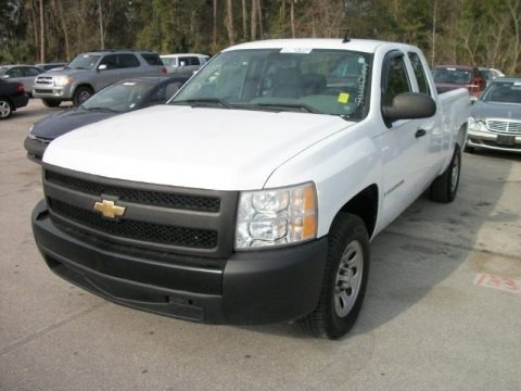Summit White 2007 Chevrolet Silverado 1500 Work Truck Extended Cab
