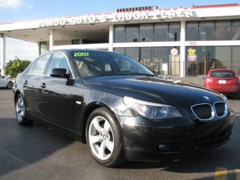 Black Sapphire Metallic 2007 BMW 5 Series 530i Sedan