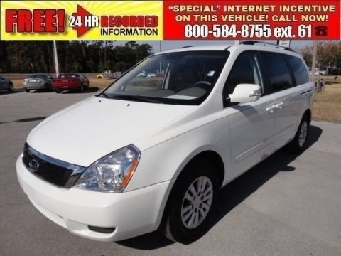 Clear White 2011 Kia Sedona LX Clear White 2011 Kia Sedona LX