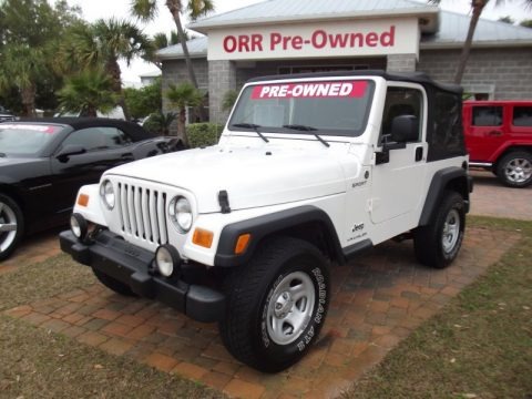 Stone White Clearcoat 2006 Jeep Wrangler Sport 4x4 Stone White Clearcoat 2006 Jeep Wrangler Sport 4x4