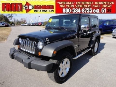 Black 2010 Jeep Wrangler Sport 4x4 Black 2010 Jeep Wrangler Sport 4x4