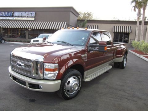 Dark Toreador Red 2008 Ford F350 Super Duty King Ranch Crew Cab 4x4 Dually Dark Toreador Red 2008 Ford F350 Super Duty King Ranch Crew Cab 4x4 Dually