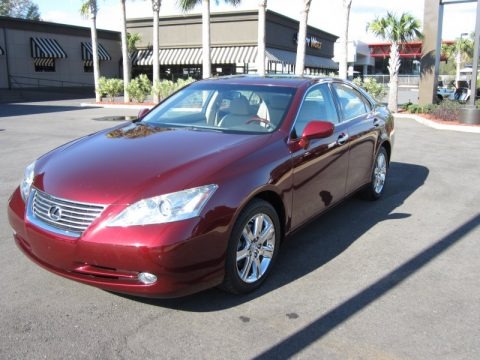 Royal Ruby Red Metallic 2008 Lexus ES 350