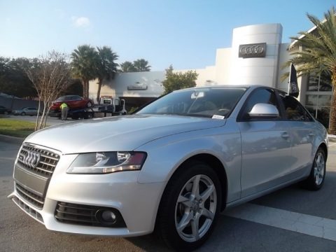 Ice Silver Metallic 2009 Audi A4 2.0T Premium quattro Sedan