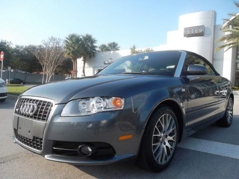 Meteor Grey Pearl Effect 2009 Audi A4 2.0T Cabriolet