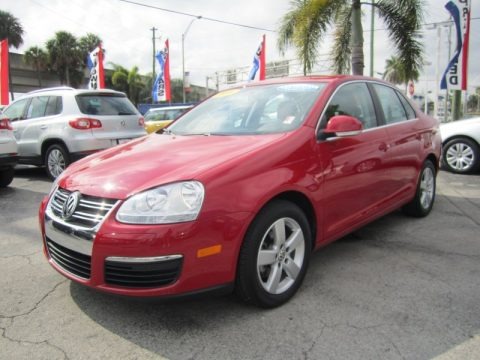 Salsa Red 2009 Volkswagen Jetta SE Sedan