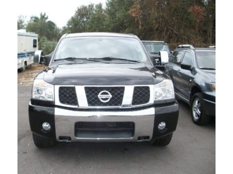 Galaxy Black 2007 Nissan Titan XE Crew Cab