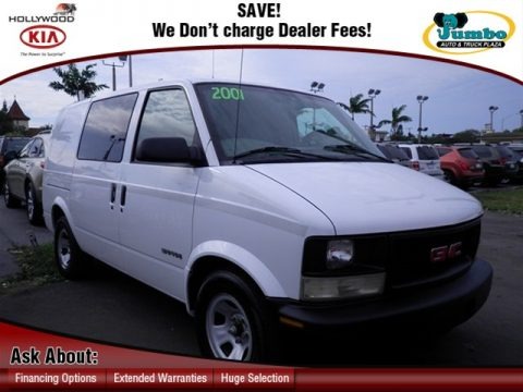 Ivory White 2001 GMC Safari Cargo Van