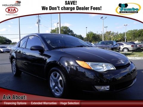 Black Onyx 2004 Saturn ION 3 Quad Coupe