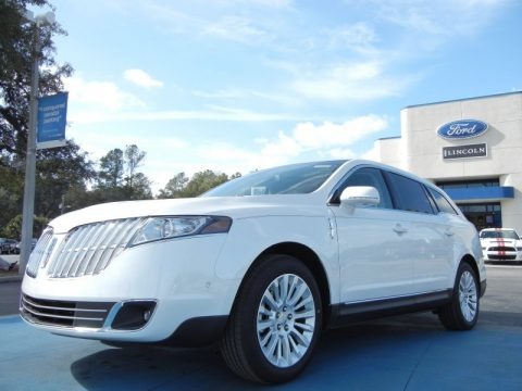 White Platinum Metallic Tri-Coat 2012 Lincoln MKT EcoBoost AWD