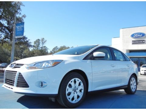 Oxford White 2012 Ford Focus SE Sedan Oxford White 2012 Ford Focus SE Sedan