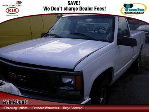Summit White 2000 GMC Sierra 2500 SL Regular Cab