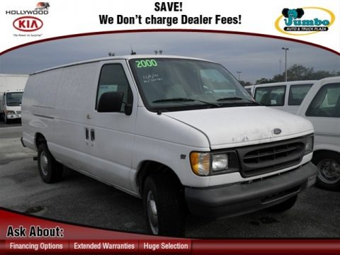 Oxford White 2000 Ford E Series Van E350 Commercial