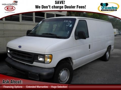 Oxford White 1997 Ford E Series Van E150 Cargo