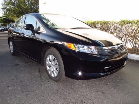 Crystal Black Pearl 2012 Honda Civic LX Sedan Crystal Black Pearl 2012 Honda Civic LX Sedan