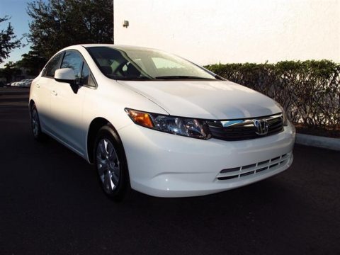 Taffeta White 2012 Honda Civic LX Sedan Taffeta White 2012 Honda Civic LX Sedan