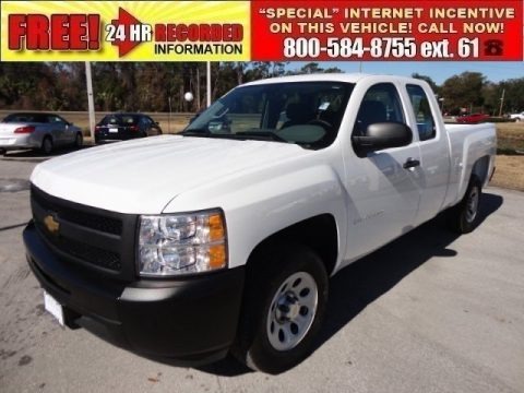 Summit White 2011 Chevrolet Silverado 1500 Extended Cab