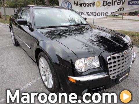 Brilliant Black Crystal Pearl 2008 Chrysler 300 C HEMI