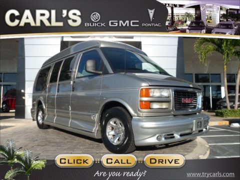 Pewter Metallic 2002 GMC Savana Van G1500 Passenger Conversion