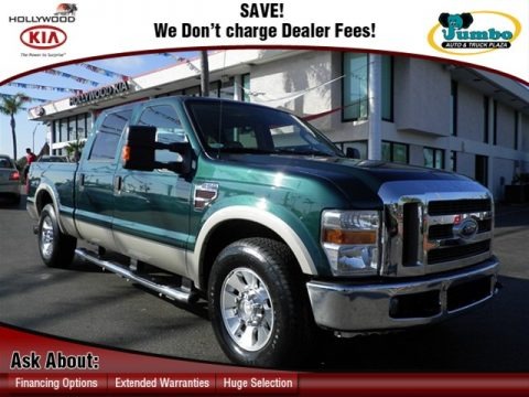 Forest Green Metallic 2008 Ford F250 Super Duty Lariat Crew Cab Forest Green Metallic 2008 Ford F250 Super Duty Lariat Crew Cab