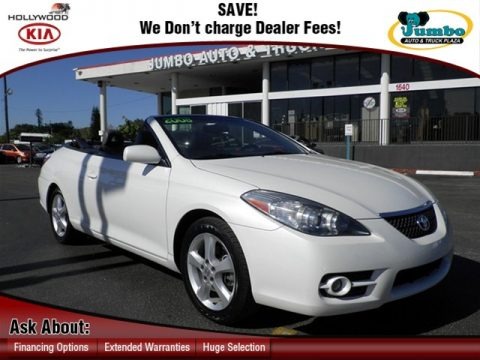 Blizzard White Pearl 2008 Toyota Solara SLE V6 Convertible