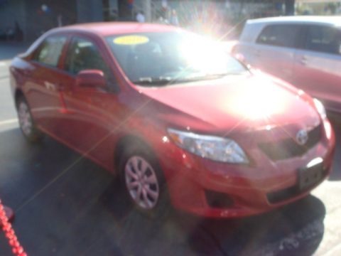 Barcelona Red Metallic 2010 Toyota Corolla LE