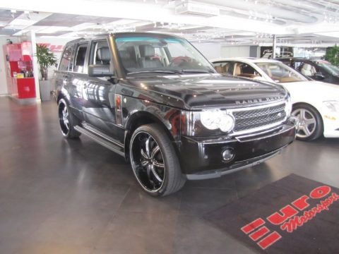 Java Black Pearlescent 2008 Land Rover Range Rover V8 Supercharged