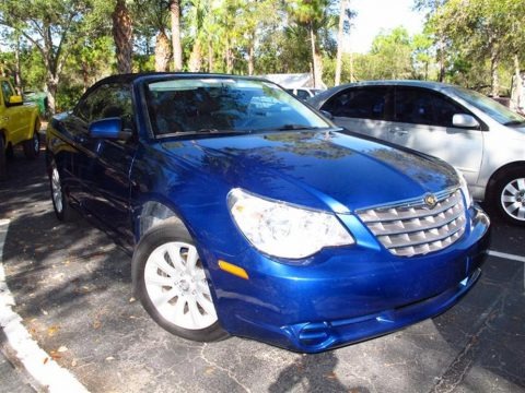 Deep Water Blue Pearl 2010 Chrysler Sebring Touring Convertible