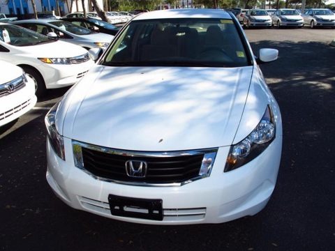 Taffeta White 2009 Honda Accord LX-P Sedan