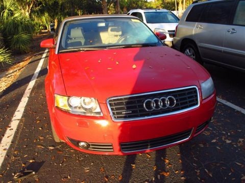 Amulet Red 2005 Audi A4 3.0 quattro Cabriolet Amulet Red 2005 Audi A4 3.0 quattro Cabriolet