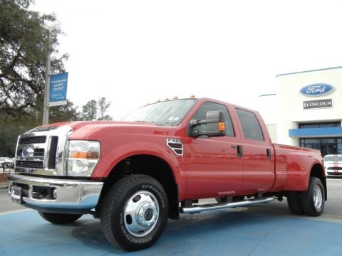 Bright Red 2008 Ford F350 Super Duty Lariat Crew Cab 4x4 Dually Bright Red 2008 Ford F350 Super Duty Lariat Crew Cab 4x4 Dually