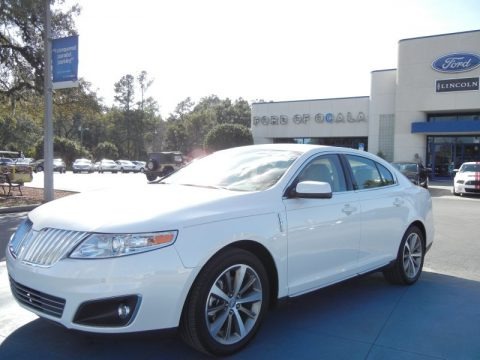 White Platinum Metallic Tri-Coat 2012 Lincoln MKS FWD
