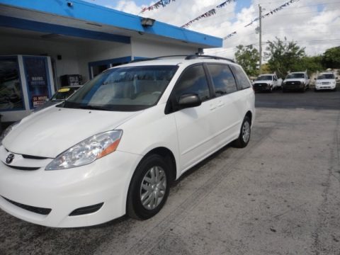 Natural White 2008 Toyota Sienna LE