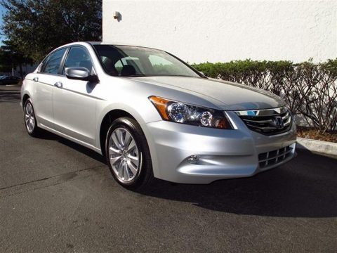 Alabaster Silver Metallic 2012 Honda Accord EX-L V6 Sedan