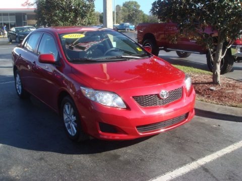 Barcelona Red Metallic 2010 Toyota Corolla LE